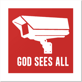 God sees all Posters and Art